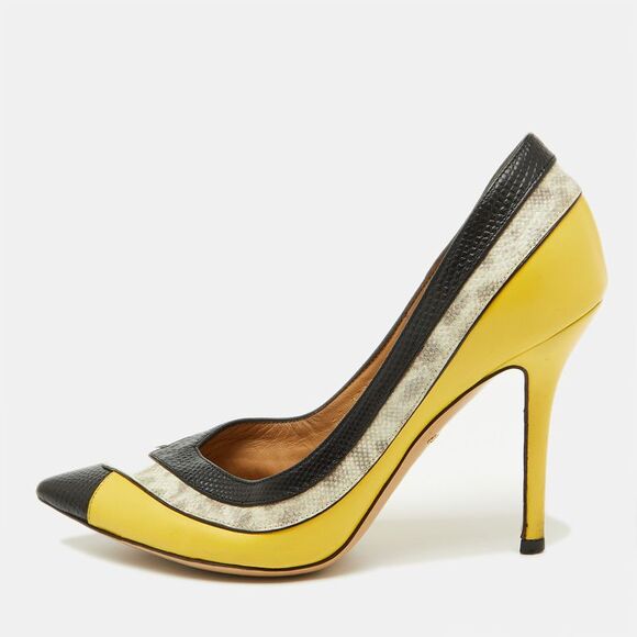 Salvatore Ferragamo Multicolor Leather Pointed Toe Pumps Size 36.5,New Products : American Fashion Style Bags On Sale